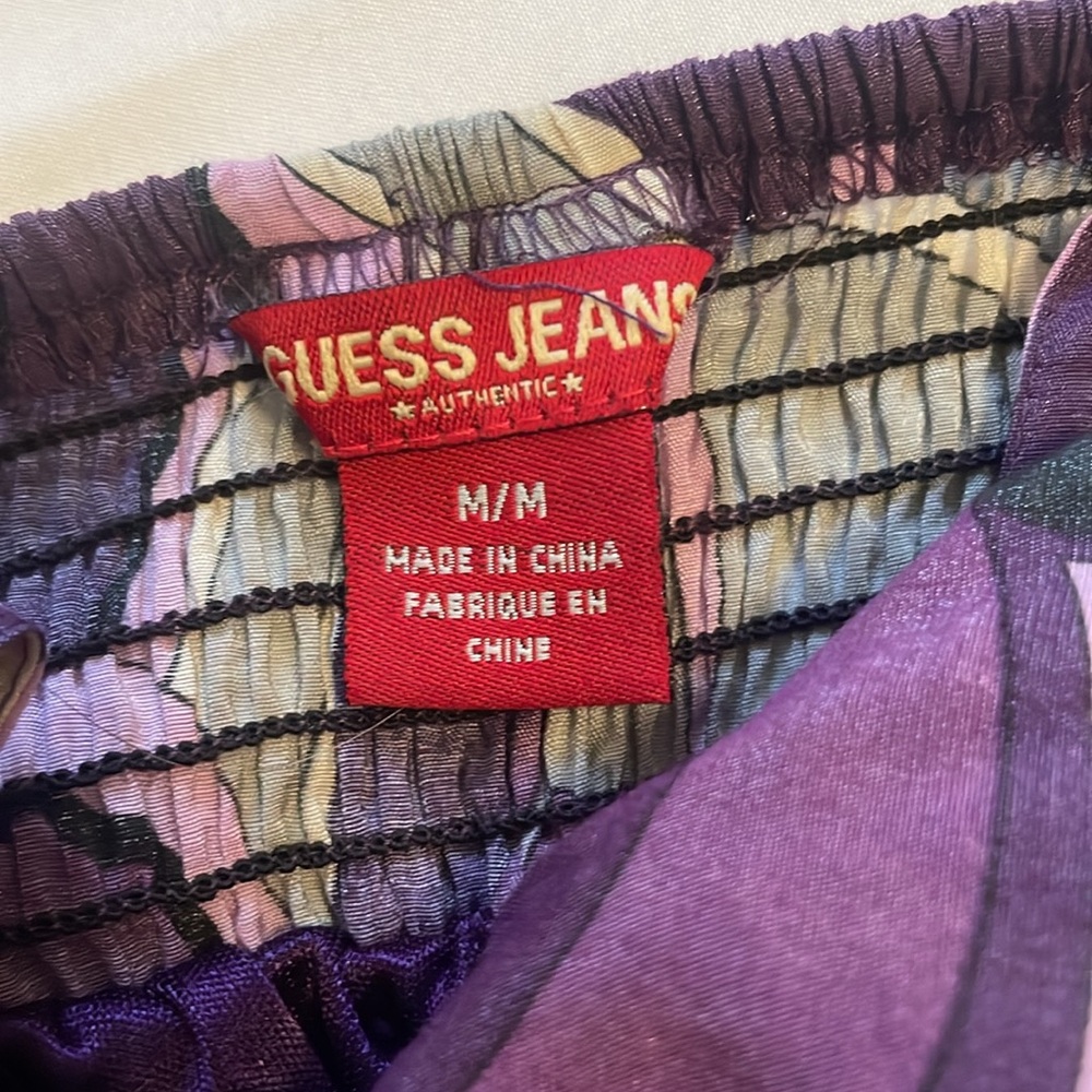 Guess Purple Floral Tie-Front Slip Dress F🔥 - Size Medium - Picture 12 of 15